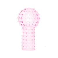 vinger sleeve siliconen roze