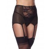 amorable sexy jarretels g-string kousen set zwart