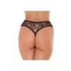 amorable open slipje dames zwart