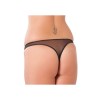 amorable open string parels dames zwart