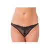 amorable open string parels vrouwen zwart