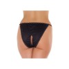 amorable open tanga dames zwart