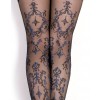 Ballerina sexy kousen zwart-blauw