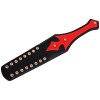 bdsm paddle nep leer zwart rood 37 centimeter