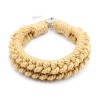 bdsm halsband geweven touw met slot
