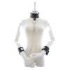 bdsm halsband met handboeien zwart