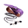bdsm halsband tepelklemmen paars