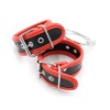 bdsm handboeien voetboeien set zwart rood