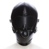 Bondage Play leren hoofdmasker bdsm