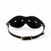 pu leren oogmasker zwart