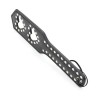 bdsm paddle met studs harten zwart