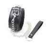 bondage halsband kunst leer zwart