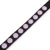 bondage halsband roze studs