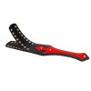bondage paddle zwart rood nep leder