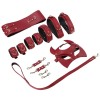 bondage set rood 6 onderdelen