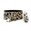 bondaget set tijgerprint halsband met riem