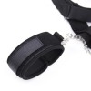 Boeienset met halsband en mondknevel zwart