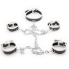 bondage boeien set halsband wit
