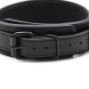 bondage halsband met zwarte riem