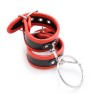 bondage handboeien voetboeien set zwart rood