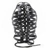 bondage leren hoofdmasker kooi