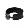Bondage Play mondknevel met klittenband - zwart polyester