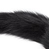 Metalen anaal plug zwarte foxtail