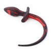 buttplug puppy staart zwart rood
