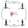 buttplug set zwart