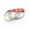 cockring set leren band rood
