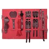 compleet bdsm set 9 stuks rood bruin