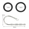 Dilator/ urethrale stick geribbelde rvs - 86 mm