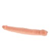 Realistische blanke dubbele dildo 38 cm