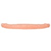 Realistische witte dubbele dildo 38 cm