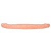 Realistische witte dubbele dildo 38 cm