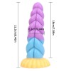 gekleurde real dildo met zuignap
