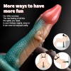 Siliconen gekleurde dildo met zuignap - 20 cm