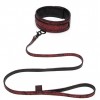 fifty shades leren halsband met aanlijnketting