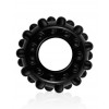 flexibele cockring ribbel zwart