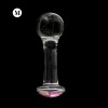 GLASS BUTTPLUG ROSE KRISTAL VAGINA
