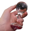 GLASS BUTTPLUG ROSE KRISTAL ANAAL
