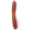 glass dildo transparant oranje dubbeledildo