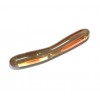 glass dildo transparant oranje dubbeledildo