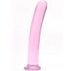 Glazen dildo transparant rose - sextoy