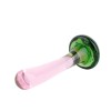 Glazen dildo transparant met zwam- 13,5 cm
