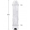 Glazen holle dildo transparant - 20 cm