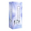 ribbel glazen dildo  - 21 cm
