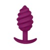 gvibe gplug twist 2 butt plug paars