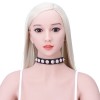 halsband roze studs