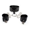 halsband met handboeien zwart